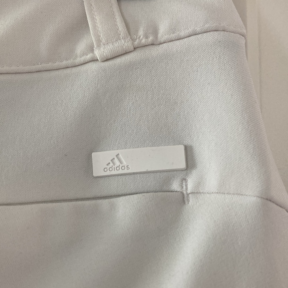 Adidas 8 shorts athletic white workout pockets golf - Picture 7 of 10